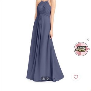 NEVER WORN STORMY BLUE GINGER AZAZIE BRIDESMAID
